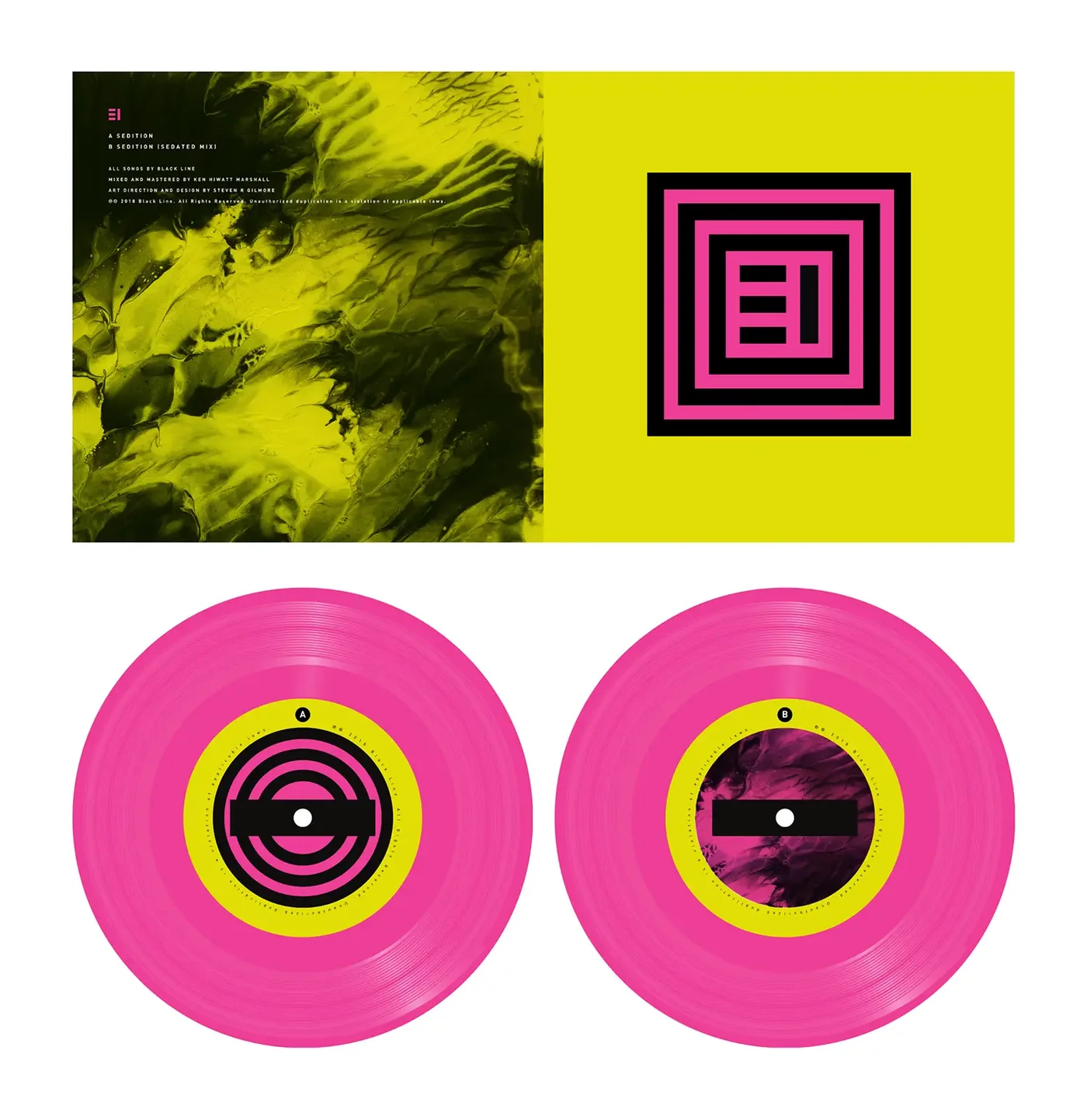 Black Line — 7" single sleeve